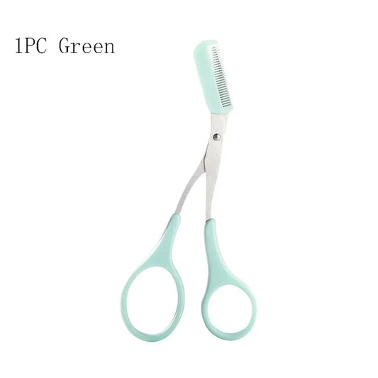 1/2/3/4Pcs Eyebrow Trimmer Makeup Tools Stainless Steel Eyebrow Scissors with Comb Hair Removal Eyebrows Shaping Makeup Tools