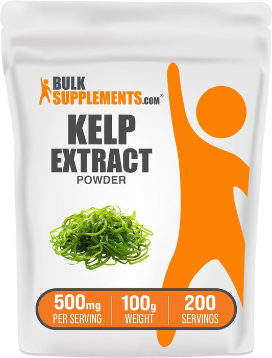 .Com Kelp Extract Powder - Kelp Supplement, Brown Seaweed Extract, Seaweed Powder - Gluten Free, 500Mg per Serving, 100G (3.5 Oz) (Pack of 1)
