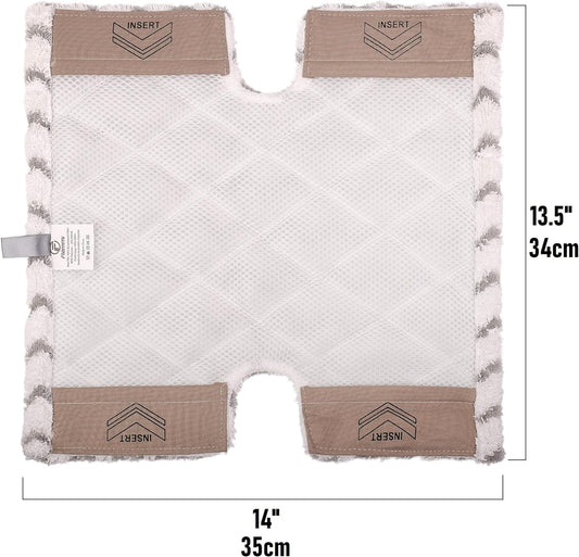 2 Pack of Steam Mop Pad for Shark Genius Lift-Away Pro S5003D S5002Q S5003A S6001W S6001WM S6002 S6002C S6003D S6003 S3973 S3973D S3973WM, Washable Reusable Replacement Mop Head by