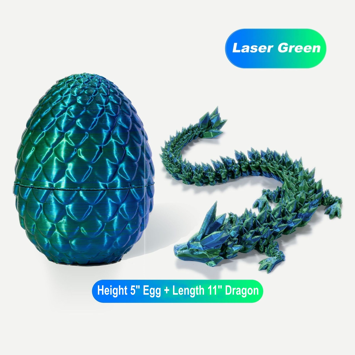 3D Printed Dragon Egg Full Articulated Dragon Egg Fidget Toy Desk Office Decro