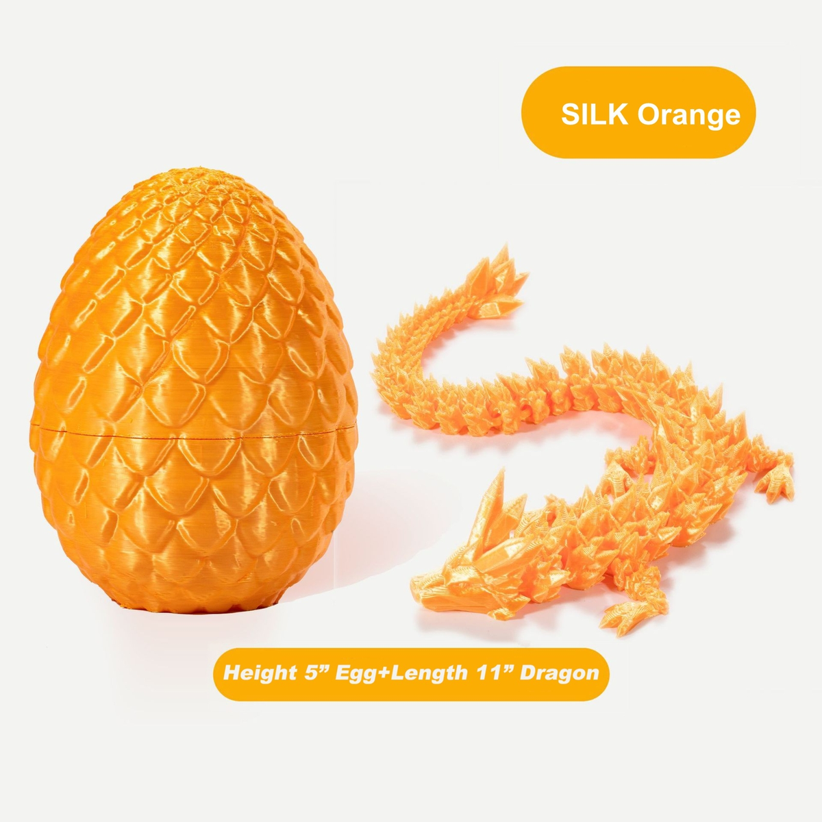 3D Printed Dragon Egg Full Articulated Dragon Egg Fidget Toy Desk Office Decro