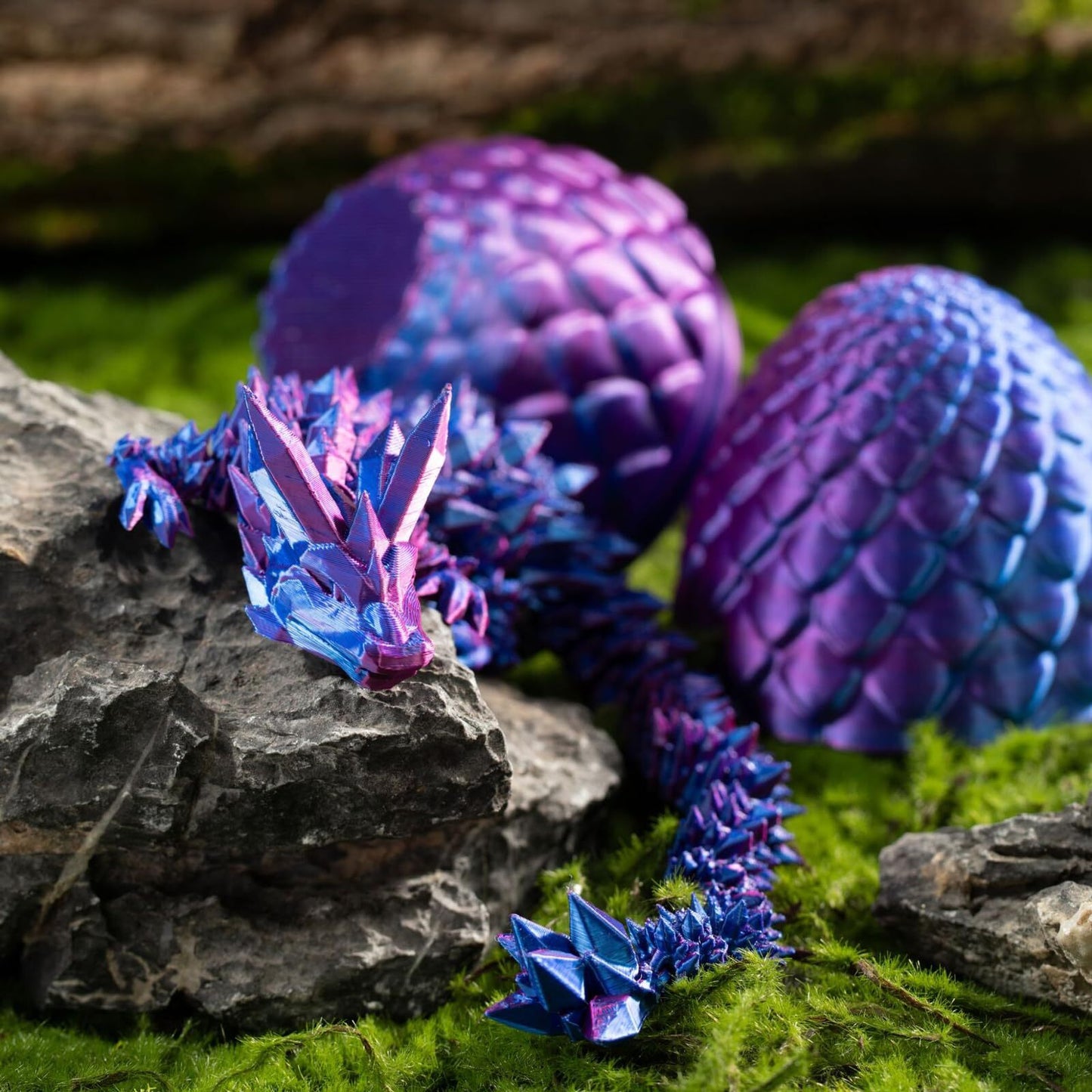 3D Printed Dragon Egg Full Articulated Dragon Egg Fidget Toy Desk Office Decro