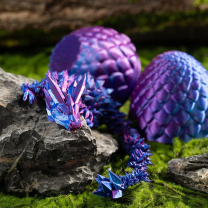 3D Printed Dragon Egg Full Articulated Dragon Egg Fidget Toy Desk Office Decro