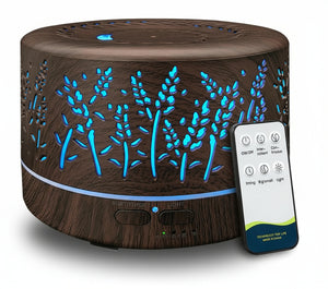 Diffusers for Essential Oils Large Room 600Ml,Essential Oil Diffusers for Home with R/C,Cool Mist Humidifier,7 Colors Lights & 3 Mist Mode Waterless Auto off for Office