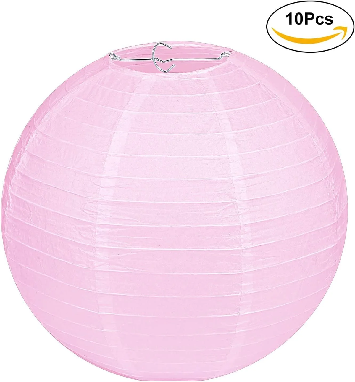 10 Pcs Pink Paper Lanterns round Hanging Lanterns for Wedding,Xmas,Birthday, Party Decoration