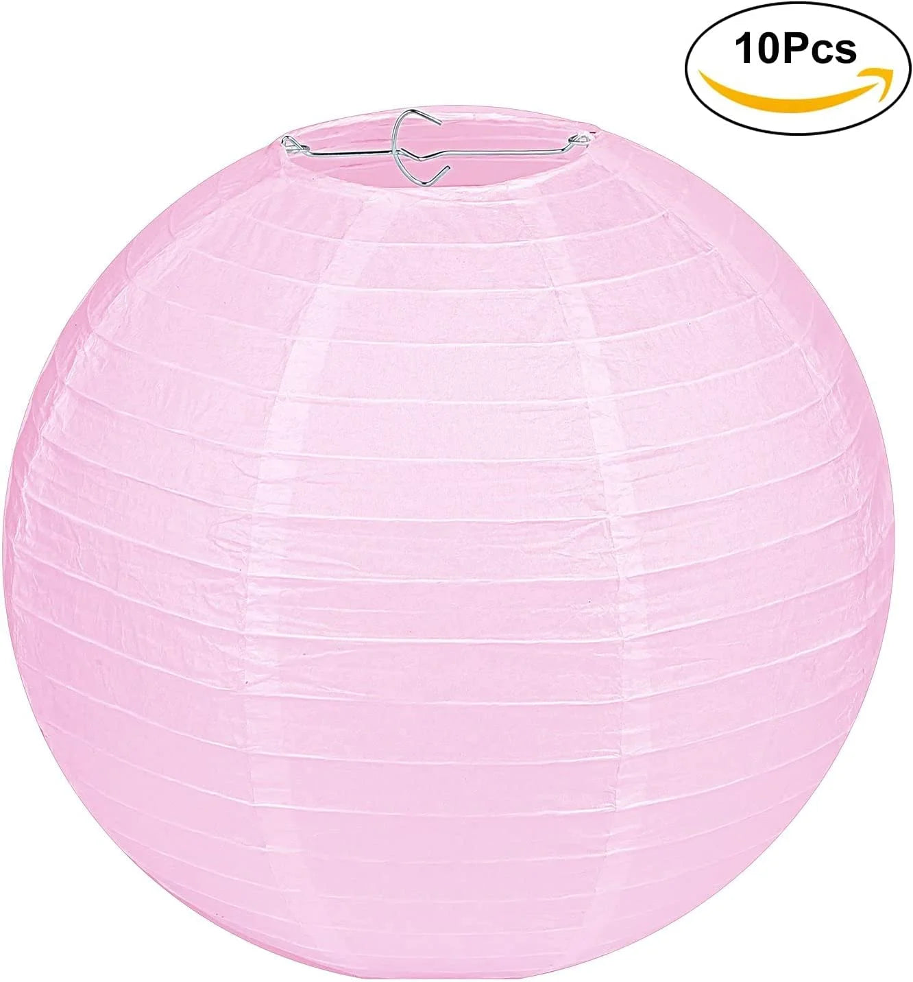 10 Pcs Pink Paper Lanterns round Hanging Lanterns for Wedding,Xmas,Birthday, Party Decoration