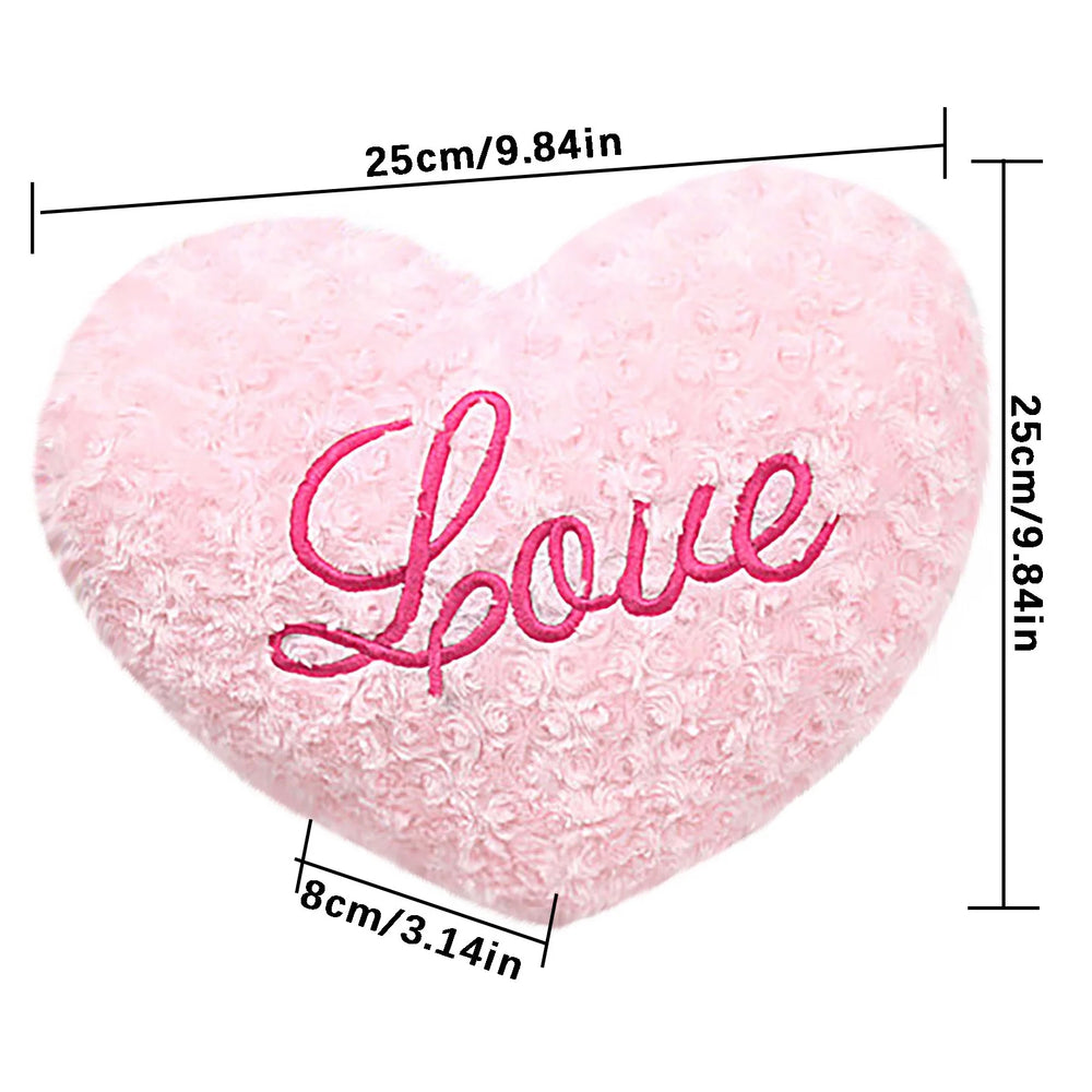 Fluffy Heart Shaped Throw Pillow, Love Heart Pillow Couple Cushion Pillow Heart-Shaped Pillow Love Pillow Valentine'S Day Decorative Gift