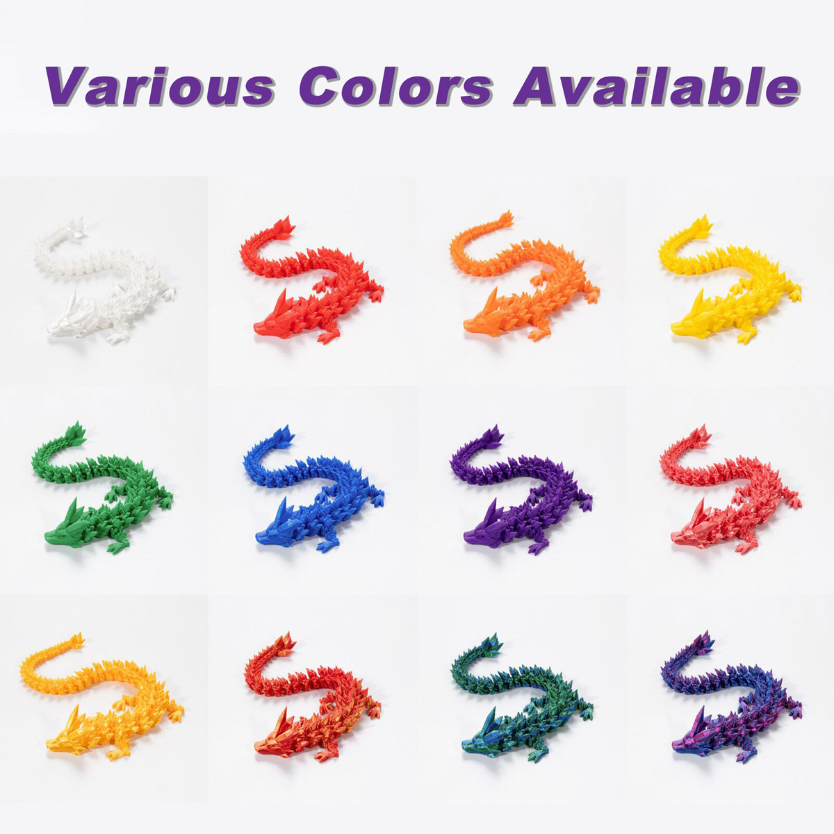 3D Printed Dragon Egg Full Articulated Dragon Egg Fidget Toy Desk Office Decro