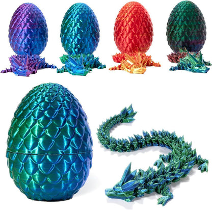 3D Printed Dragon Egg Full Articulated Dragon Egg Fidget Toy Desk Office Decro