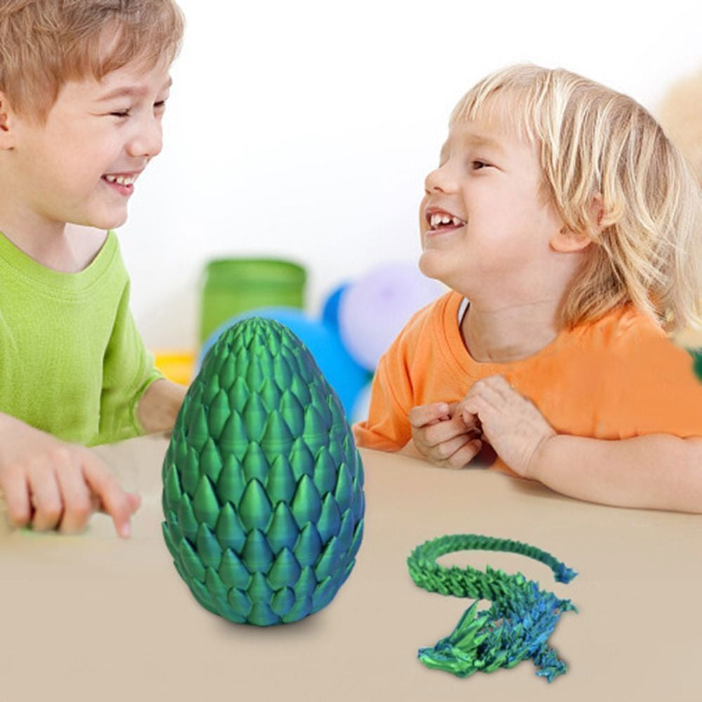 3D Printed Dragon Egg Full Articulated Dragon Egg Fidget Toy Desk Office Decro