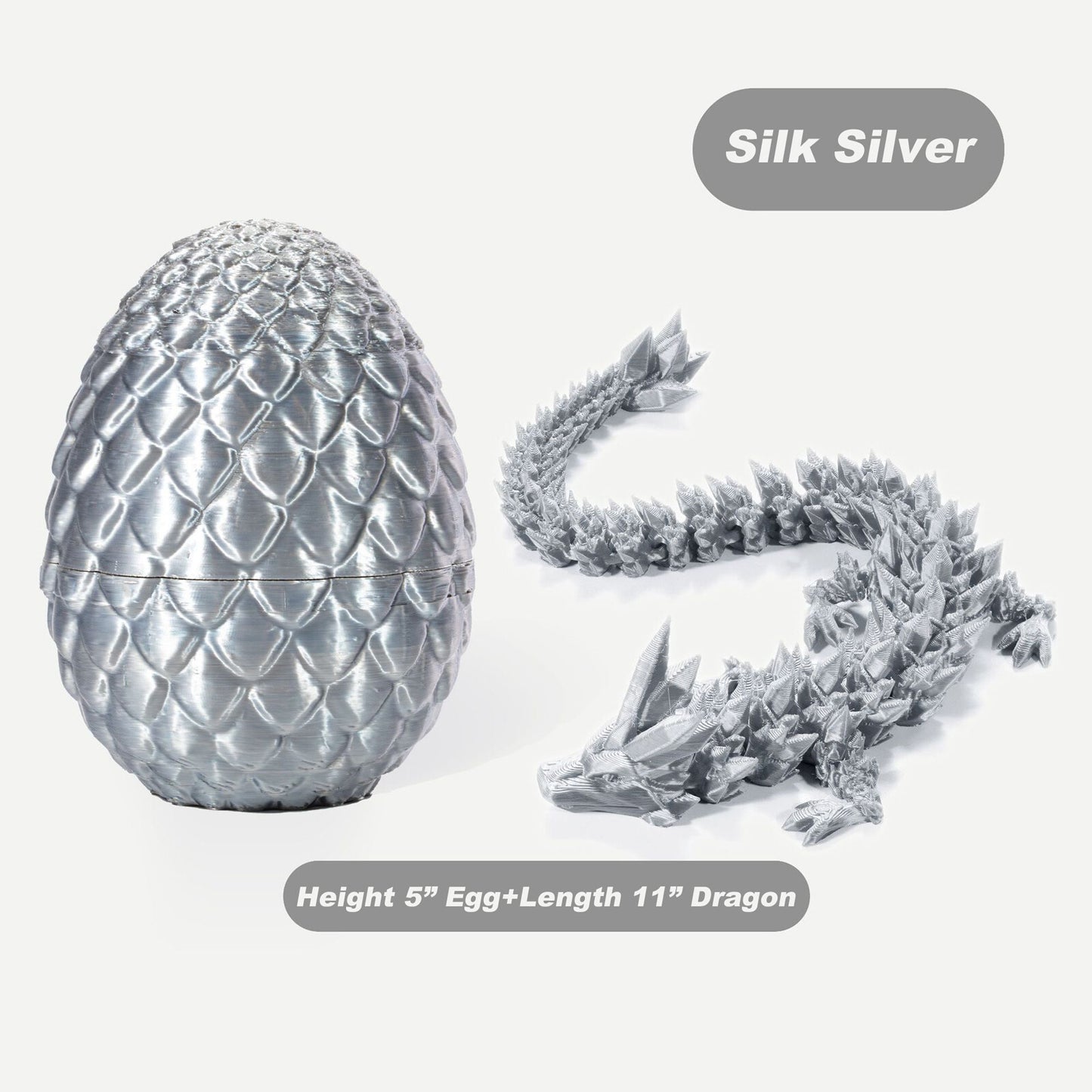3D Printed Dragon Egg Full Articulated Dragon Egg Fidget Toy Desk Office Decro