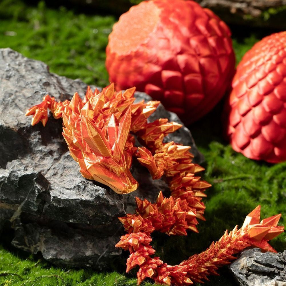 3D Printed Dragon Egg Full Articulated Dragon Egg Fidget Toy Desk Office Decro