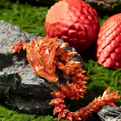 3D Printed Dragon Egg Full Articulated Dragon Egg Fidget Toy Desk Office Decro