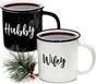 Wifey Hubby Mugs Set of 2 Coffee Mug 11 Ounce, Husband Wife Gift, His Hers Coffee Cup
