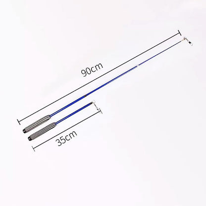 19.6 FT(6 Meters) Rainbow Ribbon Dragon Dance Poi, Outdoor Flinging Fitness D...