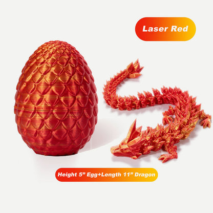3D Printed Dragon Egg Full Articulated Dragon Egg Fidget Toy Desk Office Decro
