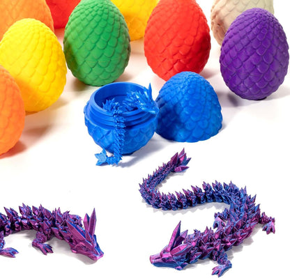 3D Printed Dragon Egg Full Articulated Dragon Egg Fidget Toy Desk Office Decro