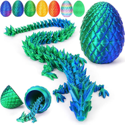 3D Printed Dragon Egg Full Articulated Dragon Egg Fidget Toy Desk Office Decro