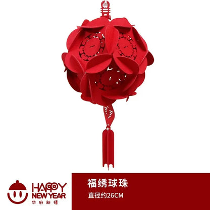 Chinese New Year Dragon Decorations Spring Festival with Paper Lanterns Decoration for Lunar Lantern Party Restaurant Supplies